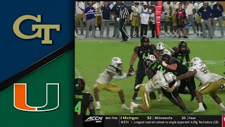 Georgia Tech vs. Miami FULL Final Minute | 2023 ACC Football