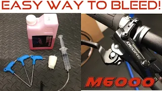 Shimano M6000 Hydraulic Brake Bleed