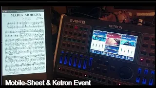 KETRON EVENT  Leilo Viscaïno une sélection de styles, de sonorités et d'affichages de partitions par