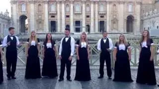 Oasis chamber choir singing by the Vatican. Rome, Italy. June 2013.