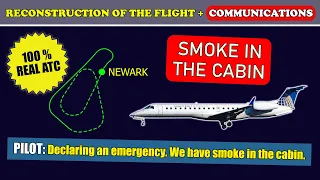 Smoke in the cabin. Emergency return | CommutAir Embraer EMB-145XR | Newark Liberty, ATC