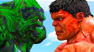 Red Hulk vs Green Kong - What If