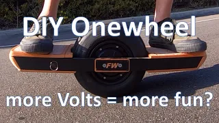 Upgrading my DIY Onewheel's battery to 60 Volts (16s)