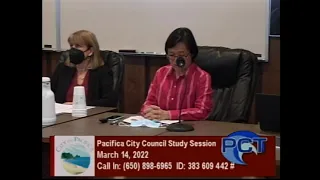 PCC 3/14/22 - Pacifica City Council Meeting - March 14, 2022