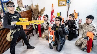 Nerf Guns War : Battle Of The Century Men S.W.A.T Seal Team Fight Big Boss Dangerous Criminal Group