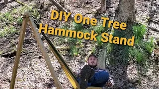 My DIY one tree hammock stand