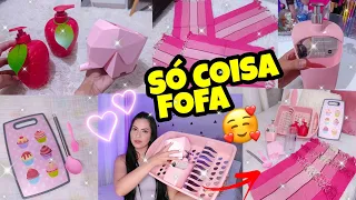 COMPRINHAS PARA O LAR NA SHOPEE 🛒✨ TUDO ROSA ✨Só coisa fofa 😍