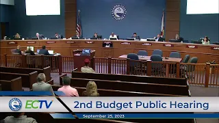 2nd Budget Public Hearing 09 25 23