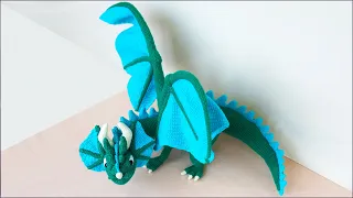 Crochet dragon. Crochet toy. Part 6. Assembling the head. Body.