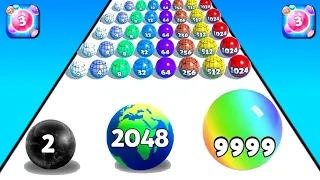 Satisfying Mobile Game Latest Update New Video Gameplay Ball Run 2048 | Merge Run