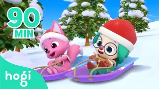 Jingle Bells + More | Christmas Carols and Colors | Nursery Rhymes | Hogi & Pinkfong