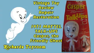 VINTAGE TOY REVIEW/REPAIR. 1971 CASPER MATTEL TALK-UPS