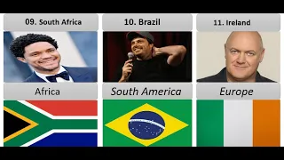 Top 20 Countries With Most Comedians in the World 2024