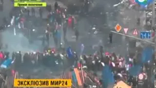 По сотрудникам Беркута стреляют снайперы 20 02 2014 Uk 1
