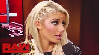 Alexa Bliss ponders a visit to SmackDown LIVE: Raw, Nov. 13, 2017