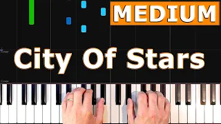 La La Land - City Of Stars - MEDIUM Piano Tutorial - [Sheet Music]