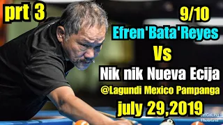 Part 3 | Efren 'Bata' Reyes VS. Niknik Nueva Ecija