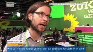 Bundesparteitag B'90/Grüne: David Vaulont im Interview am 18.06.2017
