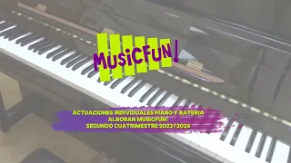 Alborán MusicFun! Conciertos individuales de piano y batería. 2º Cuatrimestre. 2023-24