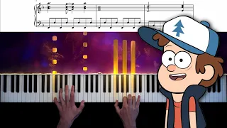 Gravity Falls Theme - Piano Cover + Sheet Music