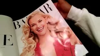 Magazine Flip (whispering and gum chewing)