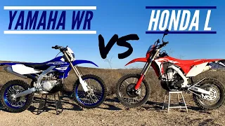 HONDA CRF 450L vs YAMAHA WR 450|BIKE TEST