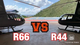 Quais as DIFERENÇAS entre os HELICÓPTEROS R44 e R66