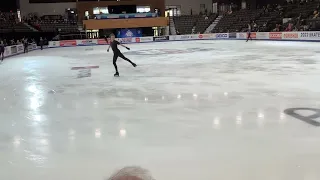 Ilia Malinin’s Quad Axel in Practice Thursday 10/19/2022 at Skate America