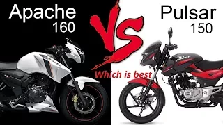 Bajaj Pulsar 150 vs TVS Apache RTR 160. Which bike you should buy? Check link