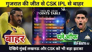 IPL Points Table 2024 Today 11 May | CSK Gujarat after match points table | IPL 2024