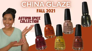 China Glaze Autumn Spice │ Fall 2021 │ Live Swatch and Review │ Polish with Rae