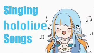 Hololive songs only Karaoke! Ina, Kiara, Suisei, Watame, Azki, Towa and Haachama【Fuyumi Toba VTuber】
