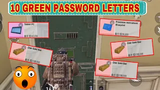 PUBG Metro Royal - 10 GREEN PASSWORD LETTERS OPENED 😱