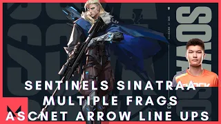 Sentinels sinatraa Sova Multiple Frag/Ascent Arrow Line ups | Radiant Gameplay #28 (FULL GAME)