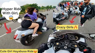 Girls Asking For Bike Ride😳Hyper ride with girl Training Back workout❤️