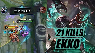 WILD RIFT EKKO MID LANE | INSANE CHAMP & OP DAMAGE (NEW BUILD & RUNES)