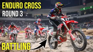 Endurocross round 3 IDAHO FALLS (Battling and Crash Footage!)