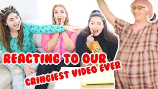 REACTING TO OUR DELETED FIRST VIDEO EVER | WORST CRINGY VIDEO