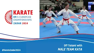 European Senior Karate & Para-Karate Championships Zadar 2024 | Off Tatami with Male Team Kata