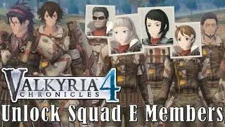 Valkyria Chronicles 4 - Unlocking Members of Squad E