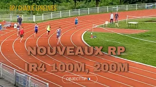 3 Épreuves / 3 R.P (100m, 200m, Poids)