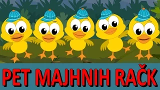 Pet majhnih Račk |  Mix otroških pesmic | Five Little Ducks in Slovenian