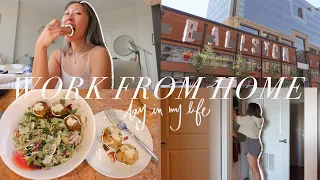 WFH VLOG: got a cold sore lol, tips for starting a new job remotely, productive day & a lunch walk:)