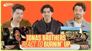Jonas Brothers react to their iconic 'Burnin' Up' music video | Capital