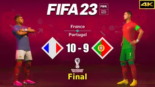 FIFA 23 - FRANCE vs. PORTUGAL - FIFA World Cup Final - Mbappé vs. Ronaldo - PS5™ [4K]