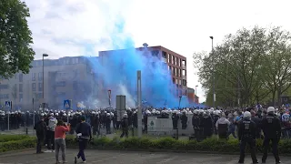 Aufstiegsfeier der VfL Fans auf der Castroper Straße