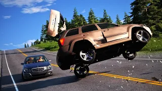 BeamNG Drive - Realistic Intersection Crashes #25