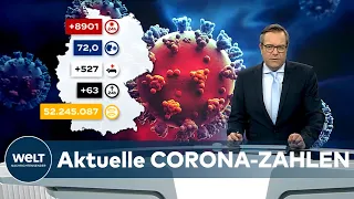 Aktuelle CORONA-ZAHLEN: 8900 COVID-19-Neuinfektionen in Deutschland