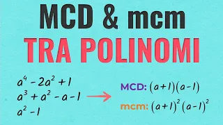 MCD e mcm tra Polinomi - Spiegazione ed Esercizi Svolti