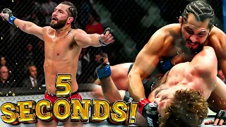 Fastest KNOCKOUT in UFC HISTORY! 5 seconds only... Jorge Masvidal UFC 239